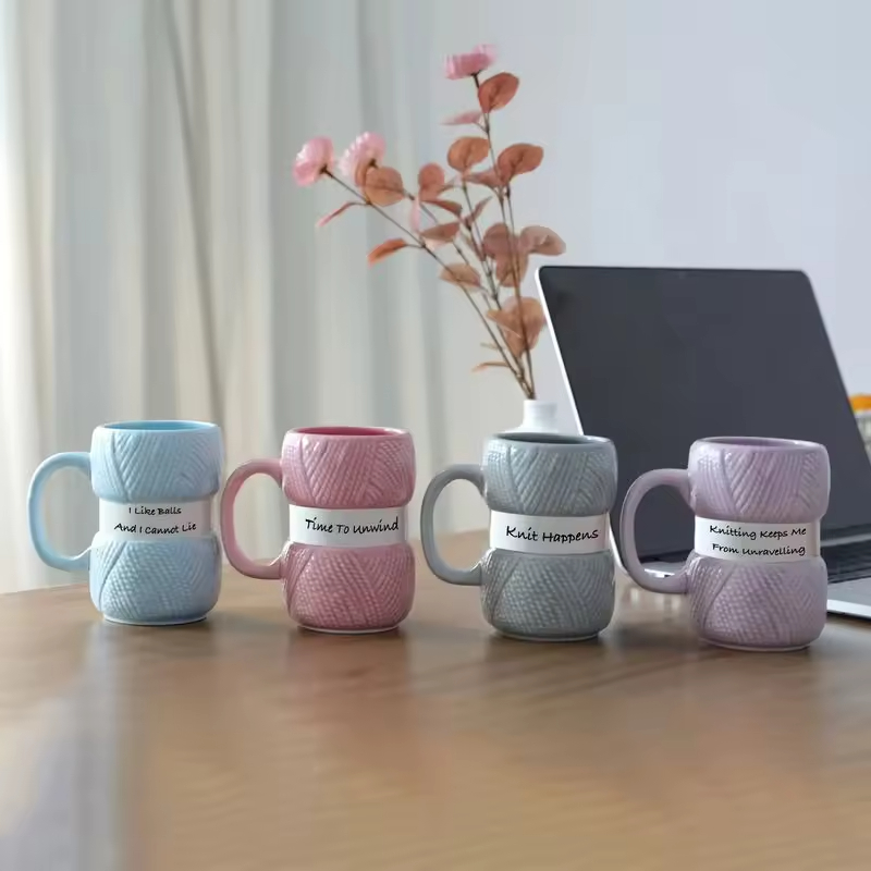 Knitting Pattern Design Coffee Mug