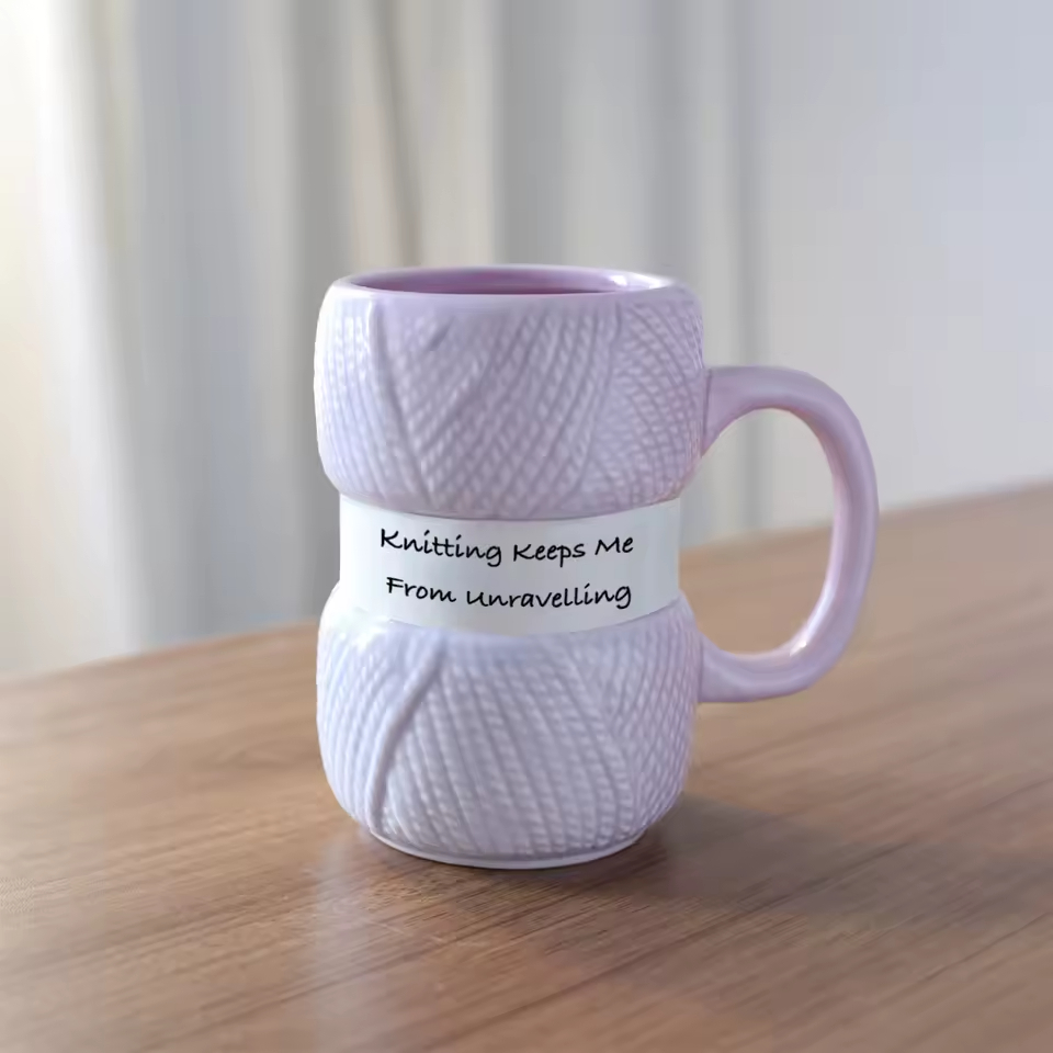 Knitting Pattern Design Coffee Mug