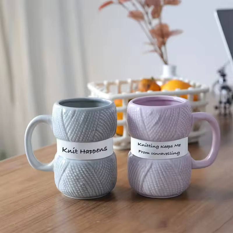 Knitting Pattern Design Coffee Mug