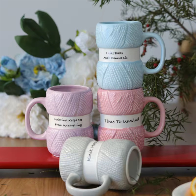 Knitting Pattern Design Coffee Mug