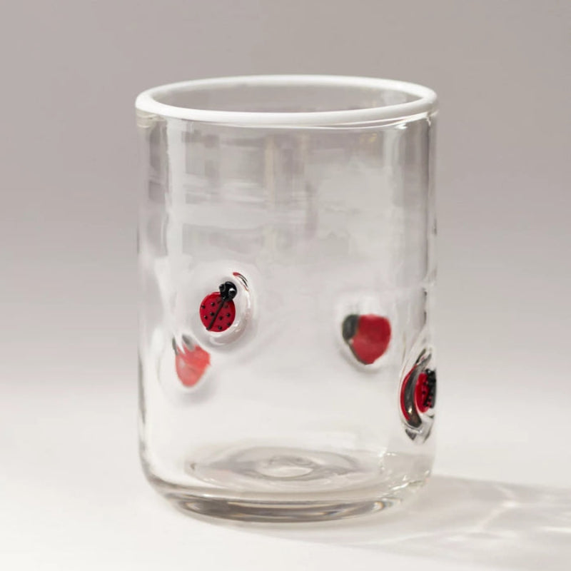 Charm Inlay Drinking Glass-Mineral Mug