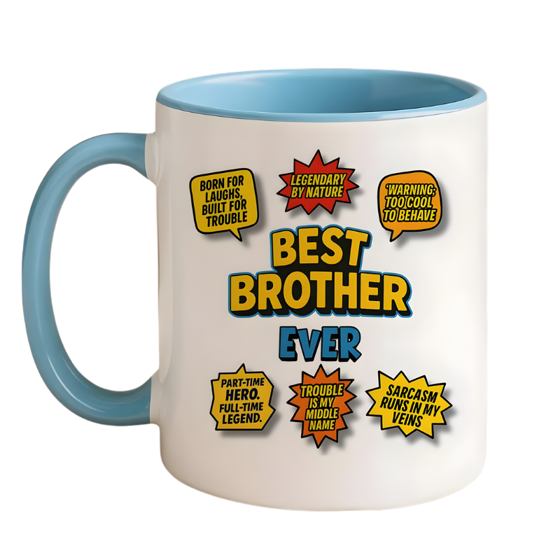 Brother Humor Comic Print 11oz Ceramic Coffee Mug
