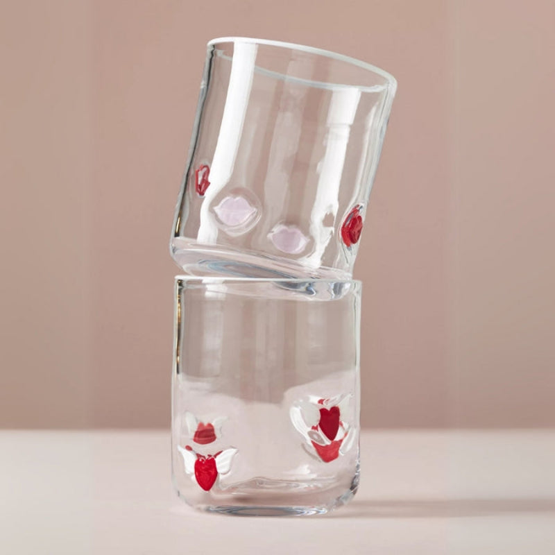 Charm Inlay Drinking Glass-Mineral Mug