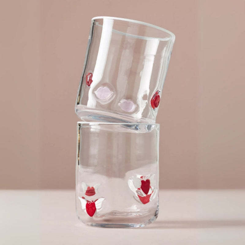 Clear Tumblers With Detailed Design - Mineral Mug