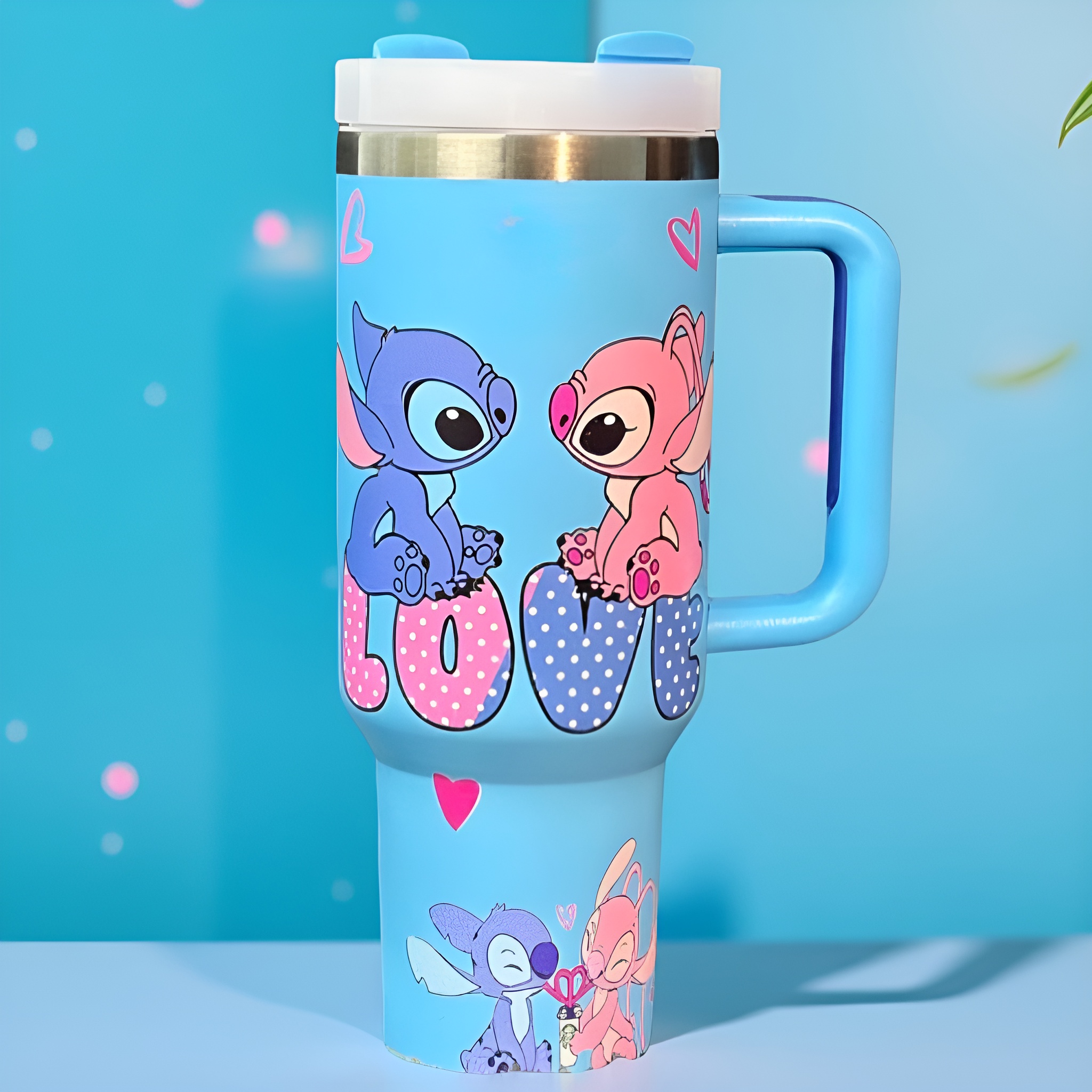 Large 40oz Blue Tumbler