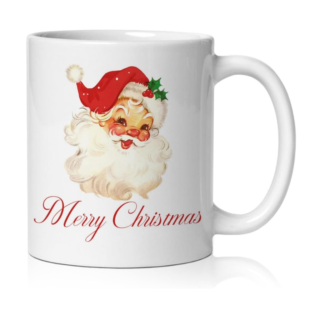Leopard Santa Christmas Mug
