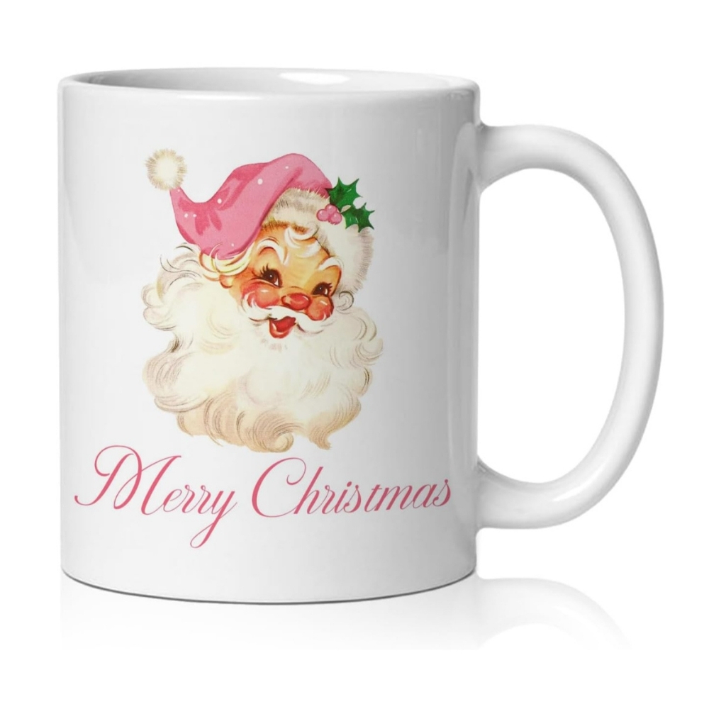 Leopard Santa Christmas Mug