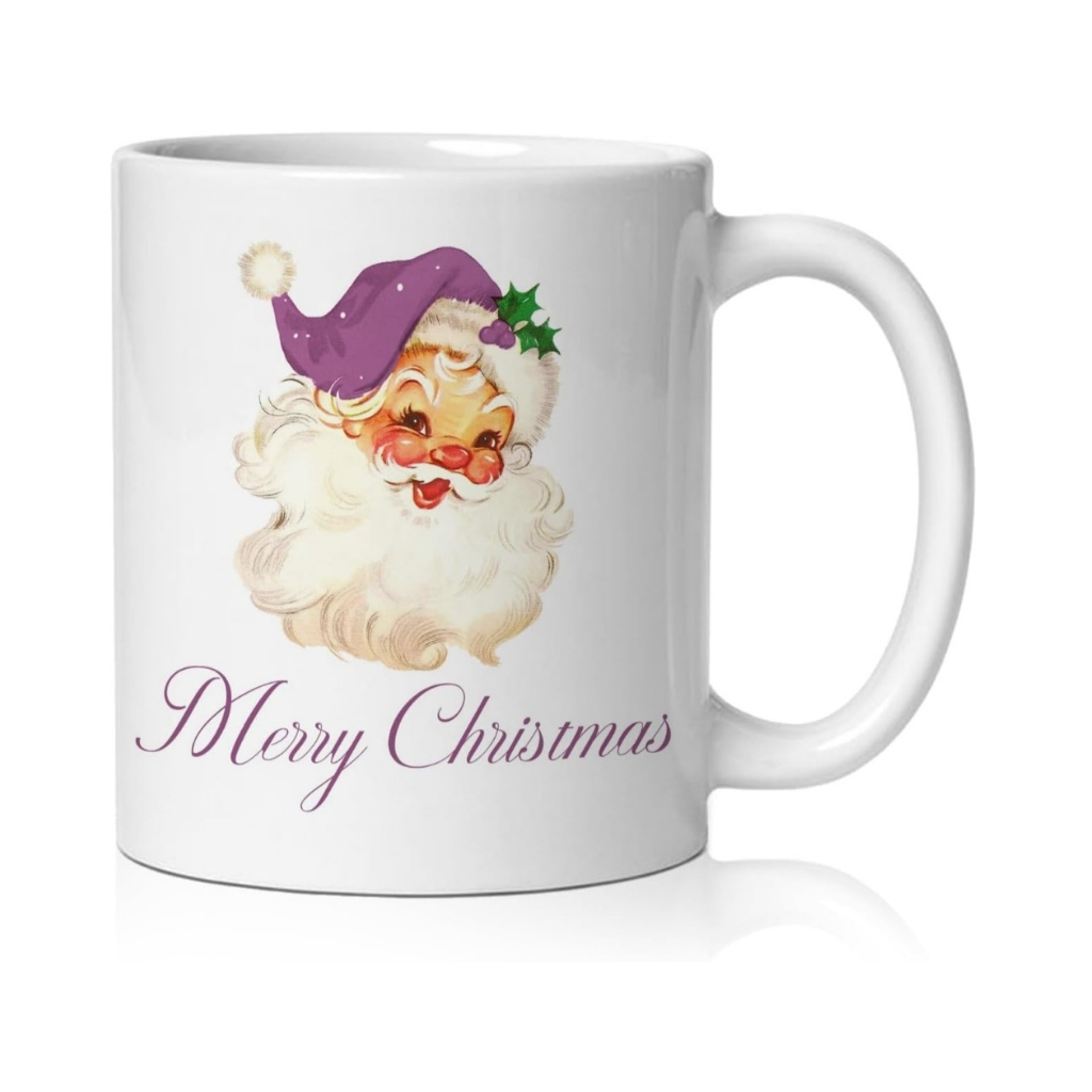 Leopard Santa Christmas Mug