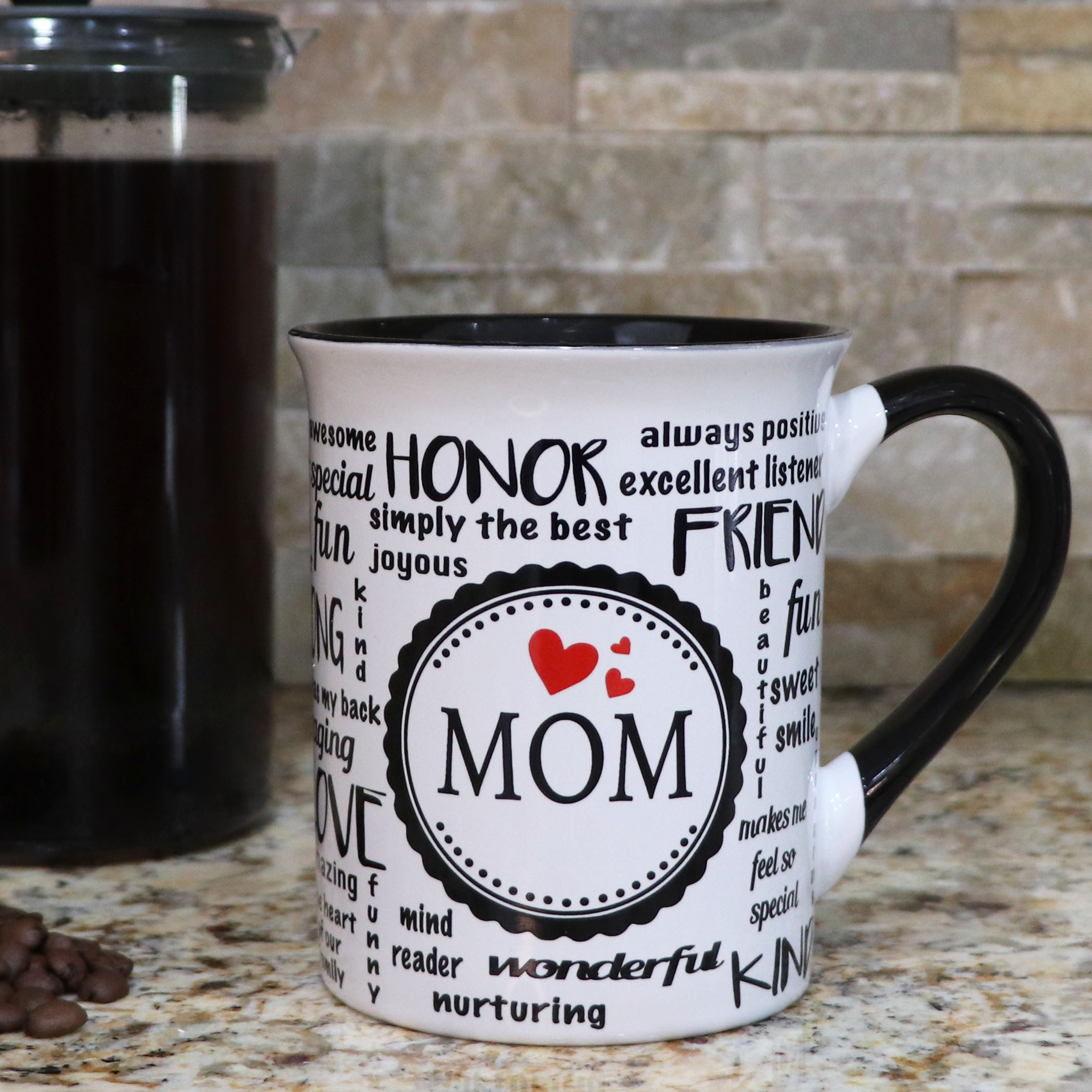 Mom Themed 16oz Ceramic Mug With Double Sided Print