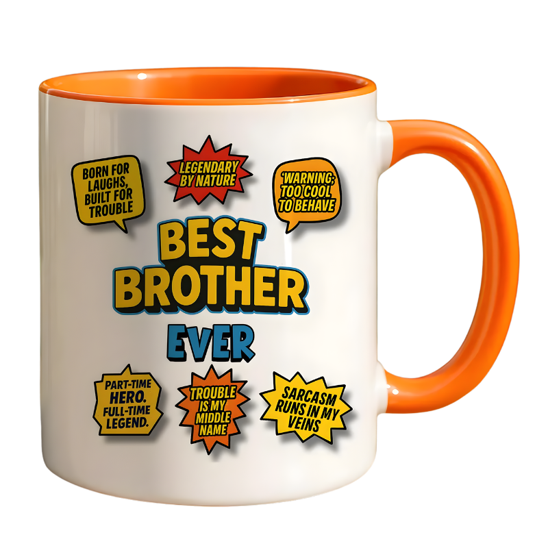 Brother Humor Comic Print 11oz Ceramic Coffee Mug