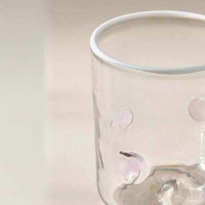 Handcrafted Clear Glass Tumblers-Mineral Mug