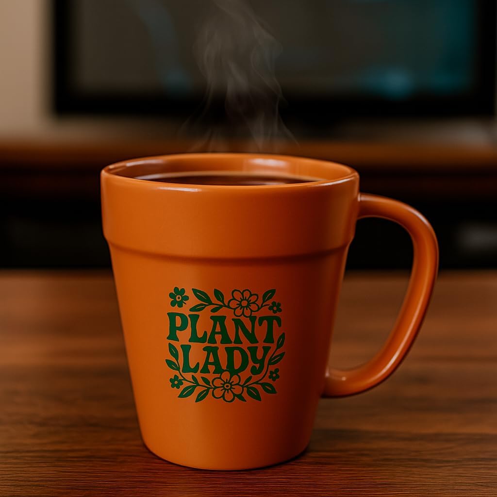 Flower Pot Gardening Coffee Mug 14oz Funny Plant Lover Cup