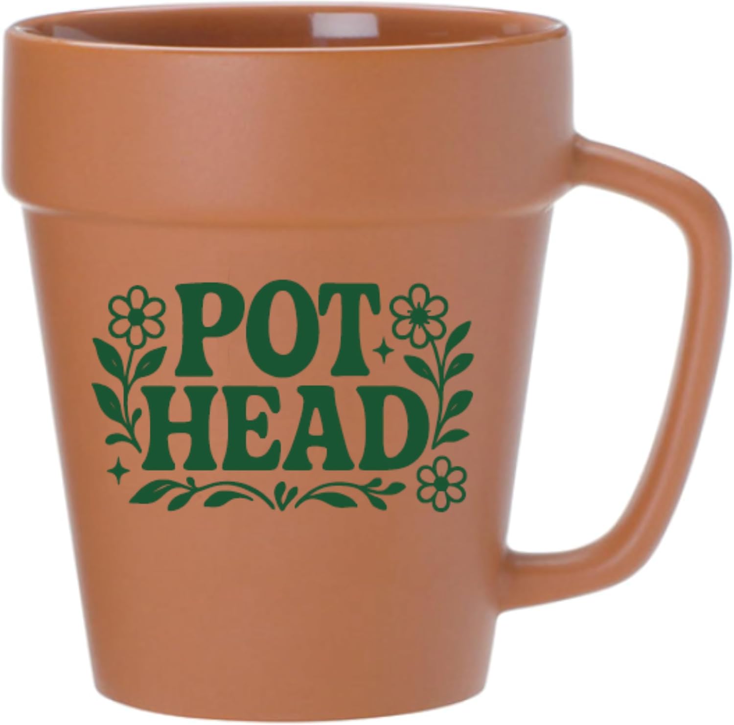 Flower Pot Gardening Coffee Mug 14oz Funny Plant Lover Cup