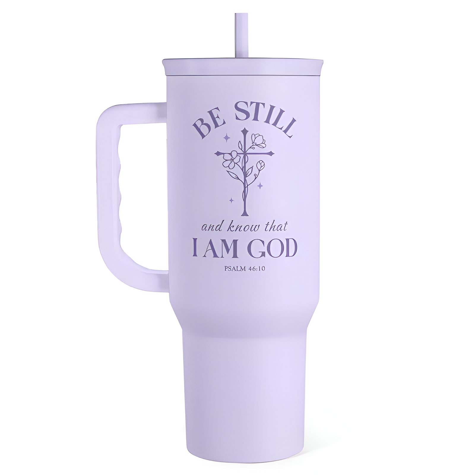  Tumbler with Handle & Straw, Easy-Clean, Cup Holder Friendly Base, Suitable for Outdoor Travel Office, Festive Christmas Gift