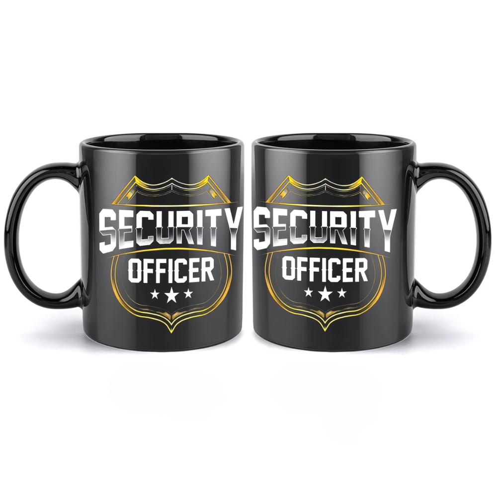 11oz Ceramic Security Officer Themed Mug