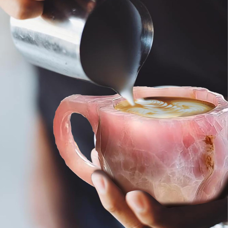 Purple Stone Effect Coffee Mug-Mineral Mug