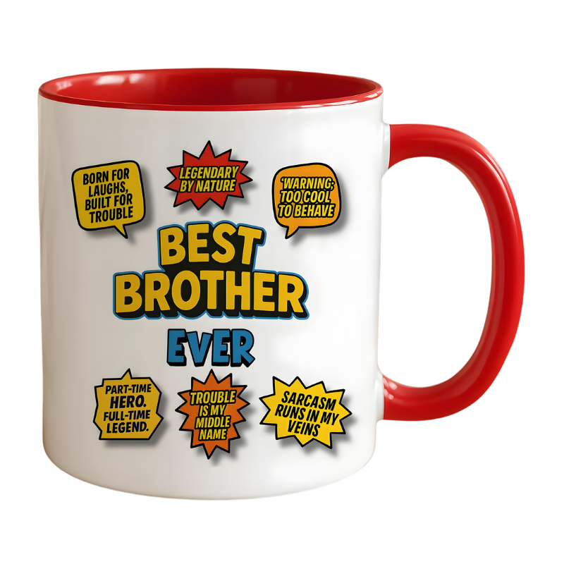Brother Humor Comic Print 11oz Ceramic Coffee Mug