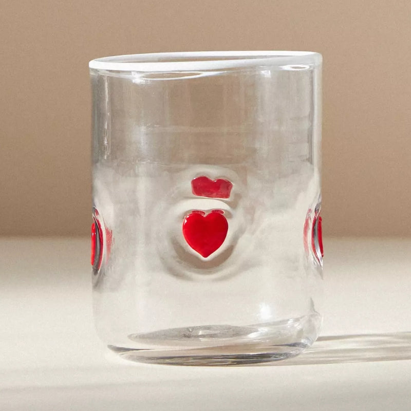 Handcrafted Clear Glass Tumblers-Mineral Mug