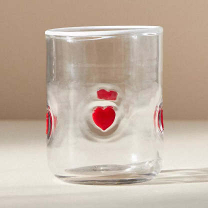 Handcrafted Clear Glass Tumblers-Mineral Mug