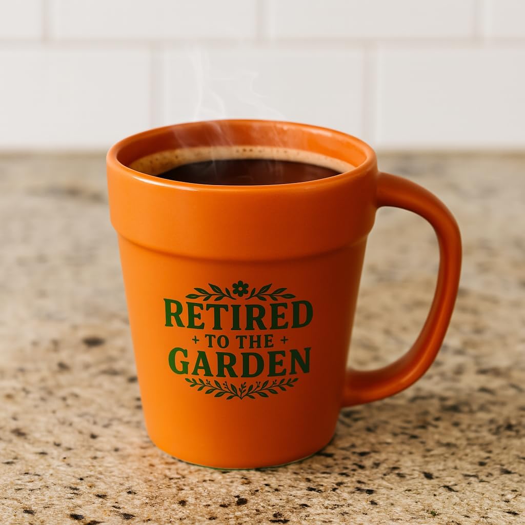 Flower Pot Gardening Coffee Mug 14oz Funny Plant Lover Cup