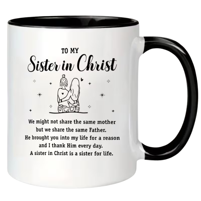 Sister Quote Print 11oz Ceramic Coffee Mug