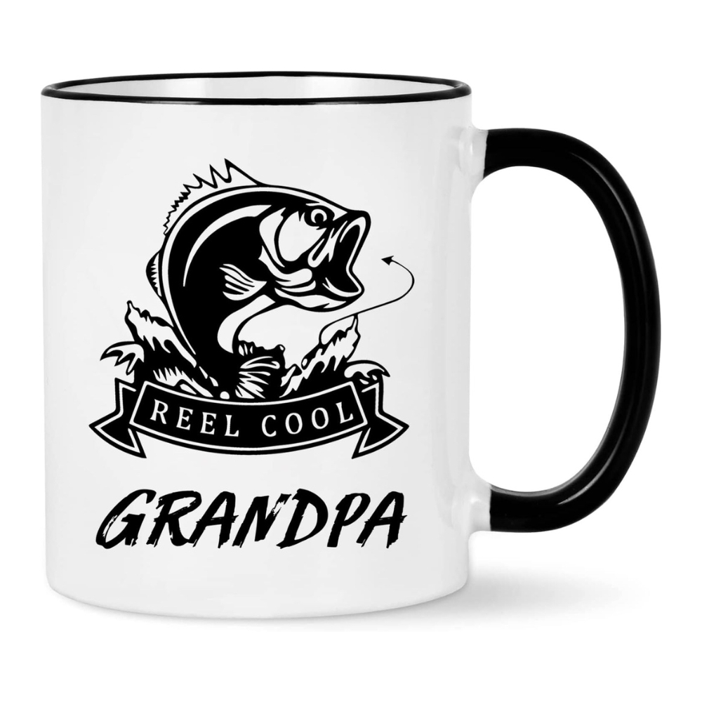 Gifts for Grandpa - Grandpa Fishing Mug from Grandchildren 11 OZ