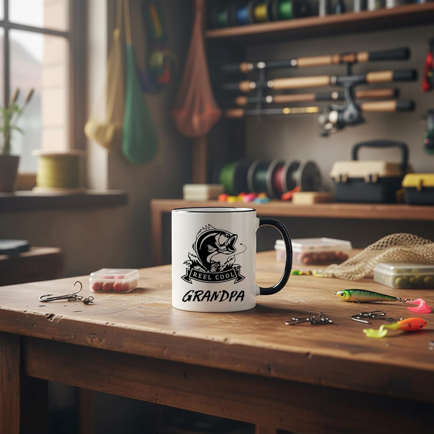 Gifts for Grandpa - Grandpa Fishing Mug from Grandchildren 11 OZ