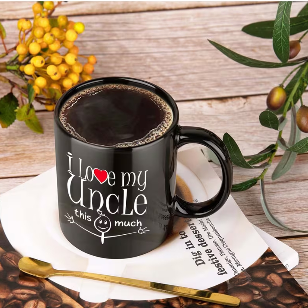 heart, stickman, Uncle 11oz Ceramic Coffee Mug, Perfect for All Seasons