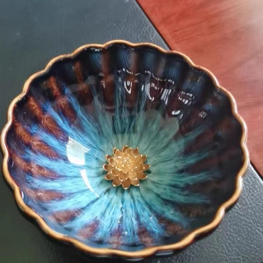 Peacock Ceramic Pattern Bowl-Mineral Mug