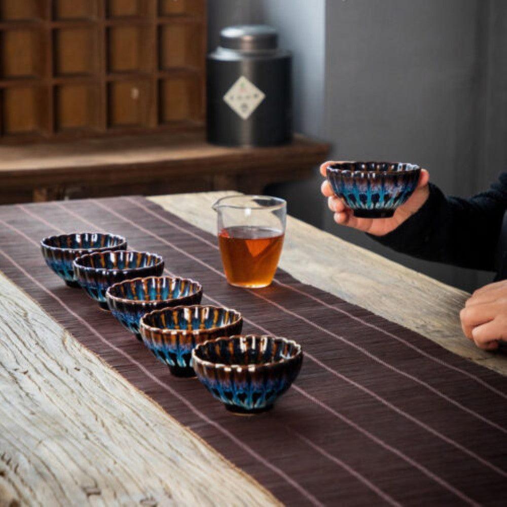 Peacock Ceramic Pattern Bowl-Mineral Mug