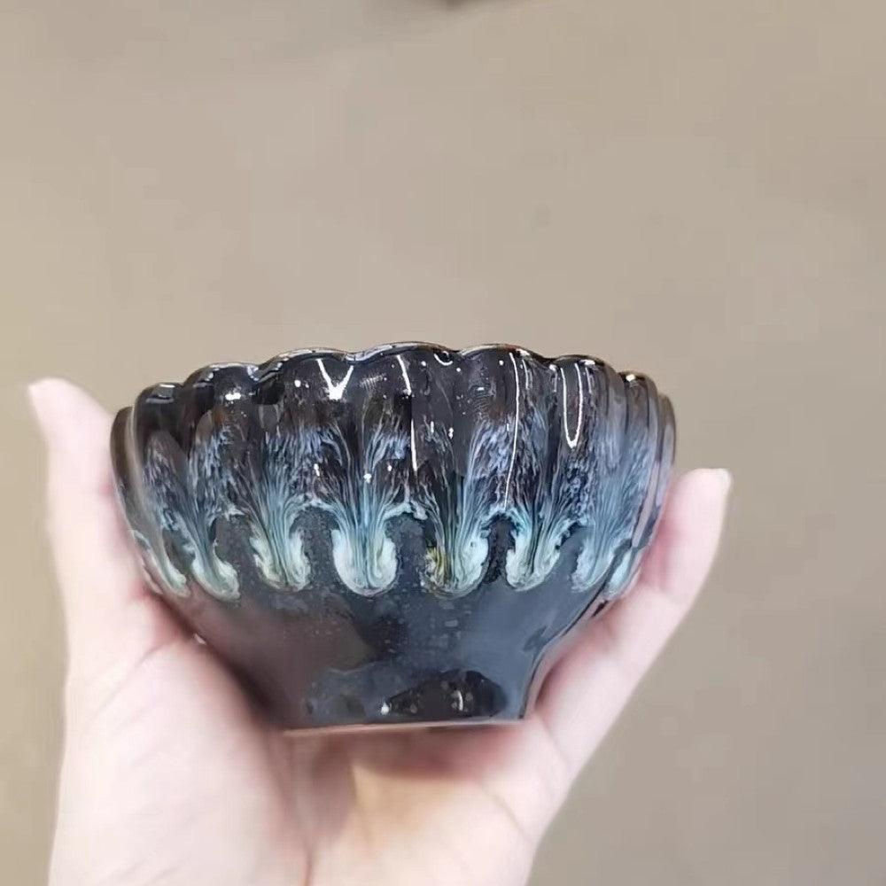 Peacock Ceramic Pattern Bowl-Mineral Mug