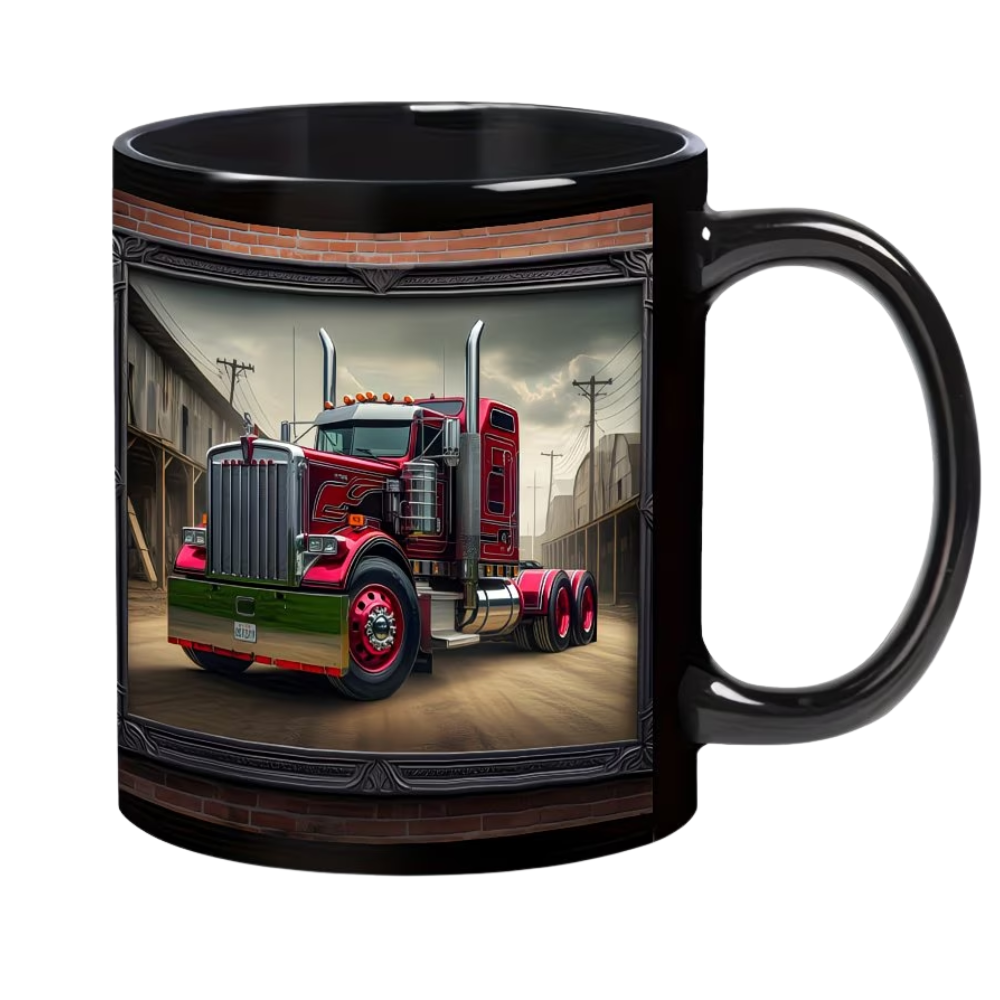 11oz Ceramic Semi Truck Coffee Mug