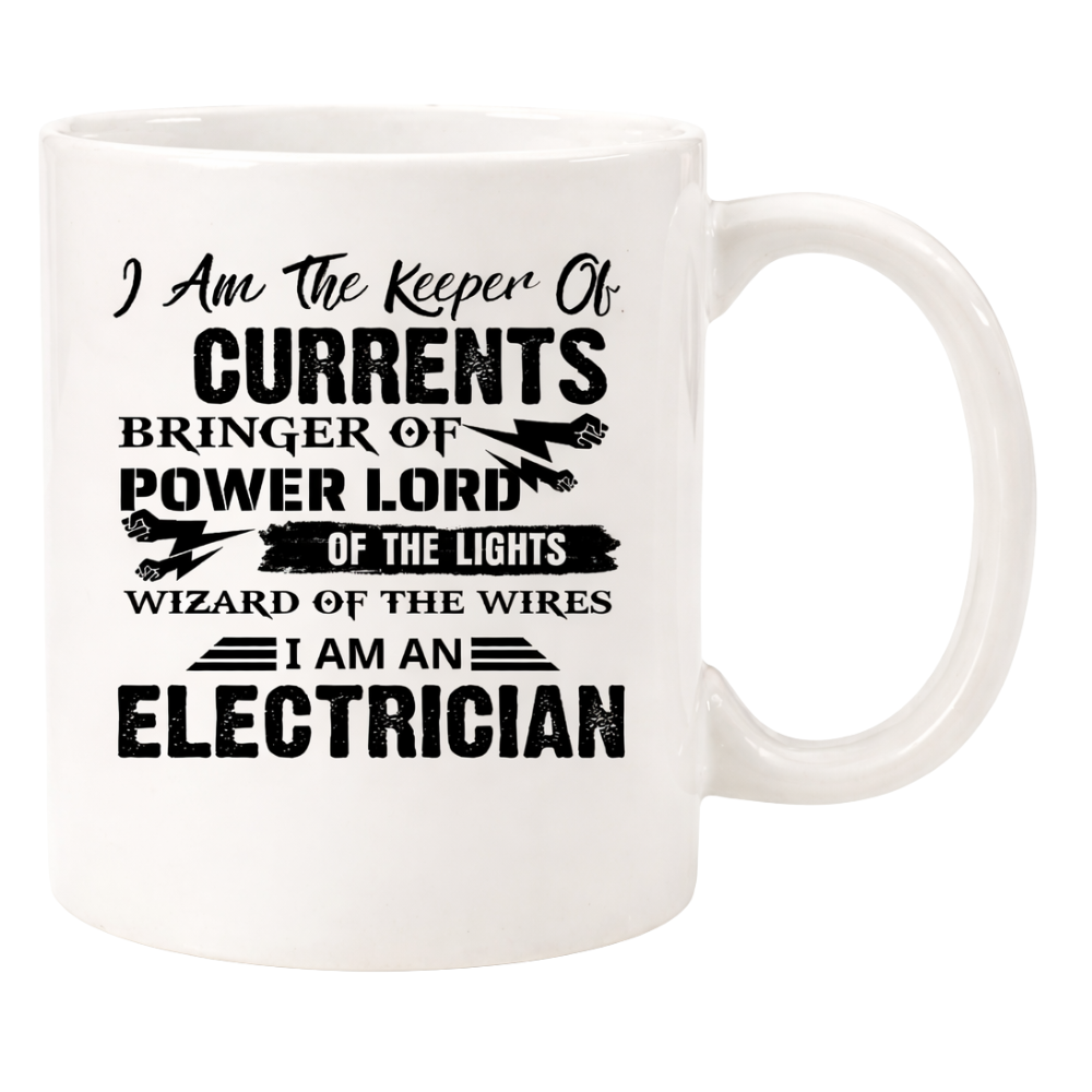 Funny Electrician Humor Themed Ceramic Coffee Mug