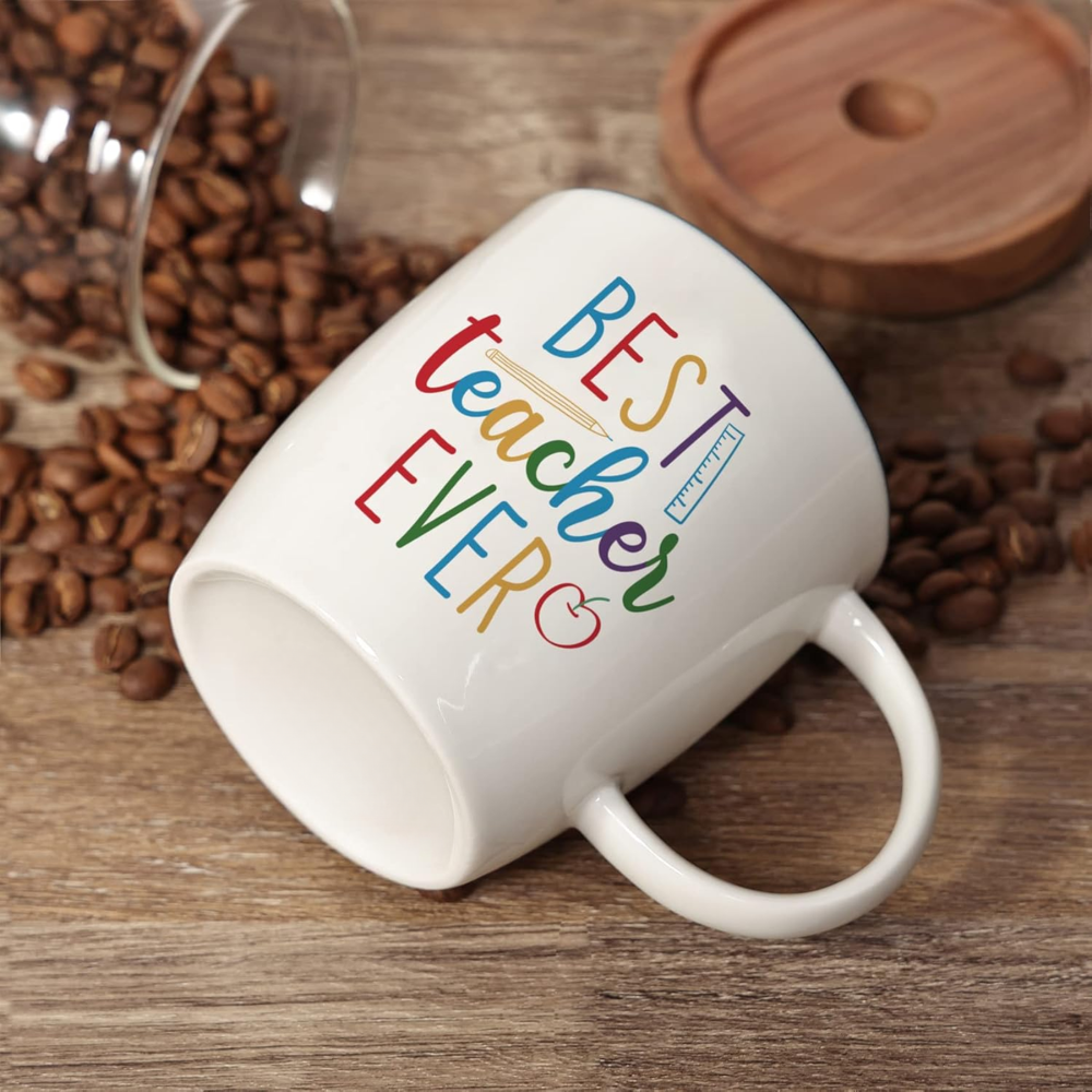 Teacher Appreciation Quote Themed Ceramic Coffee Mug