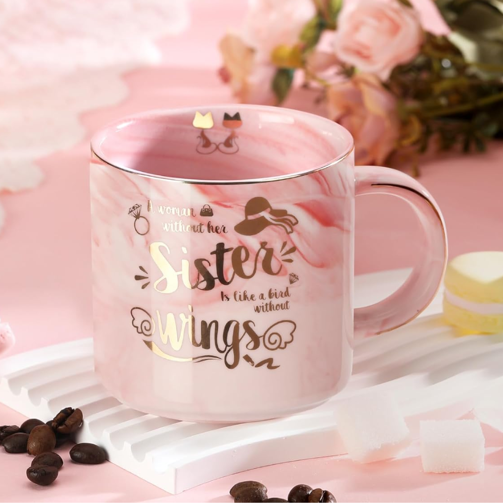 Sister Gift - A Woman without Her Sister is Like A Bird without Wings Pink