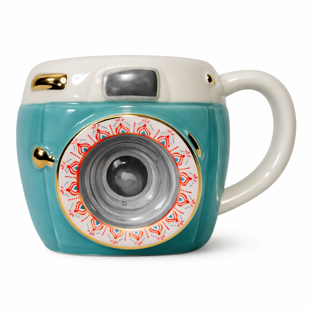 Vintage Camera Shaped Photography Ceramic Coffee Mug