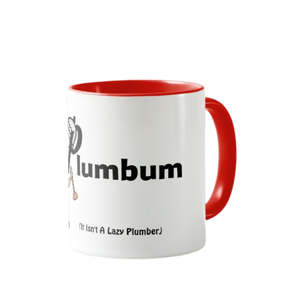 Plumber Character Graphic Printed Coffee Mug