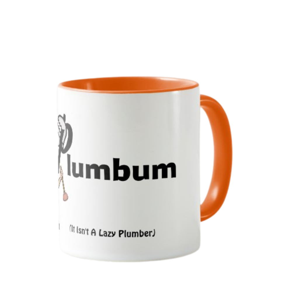 Plumber Character Graphic Printed Coffee Mug