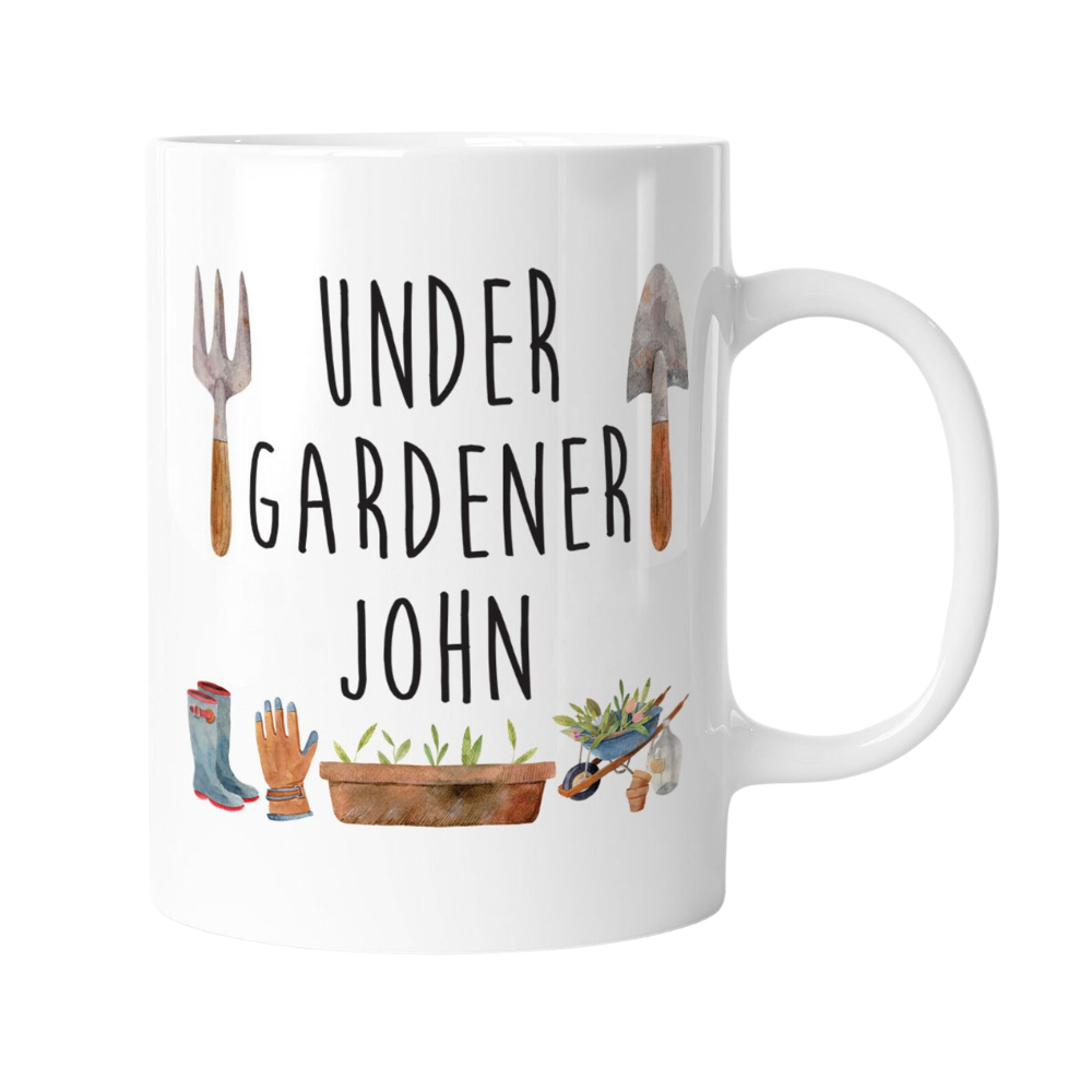 Under Gardener Printed Personalised  Coffee Mug 