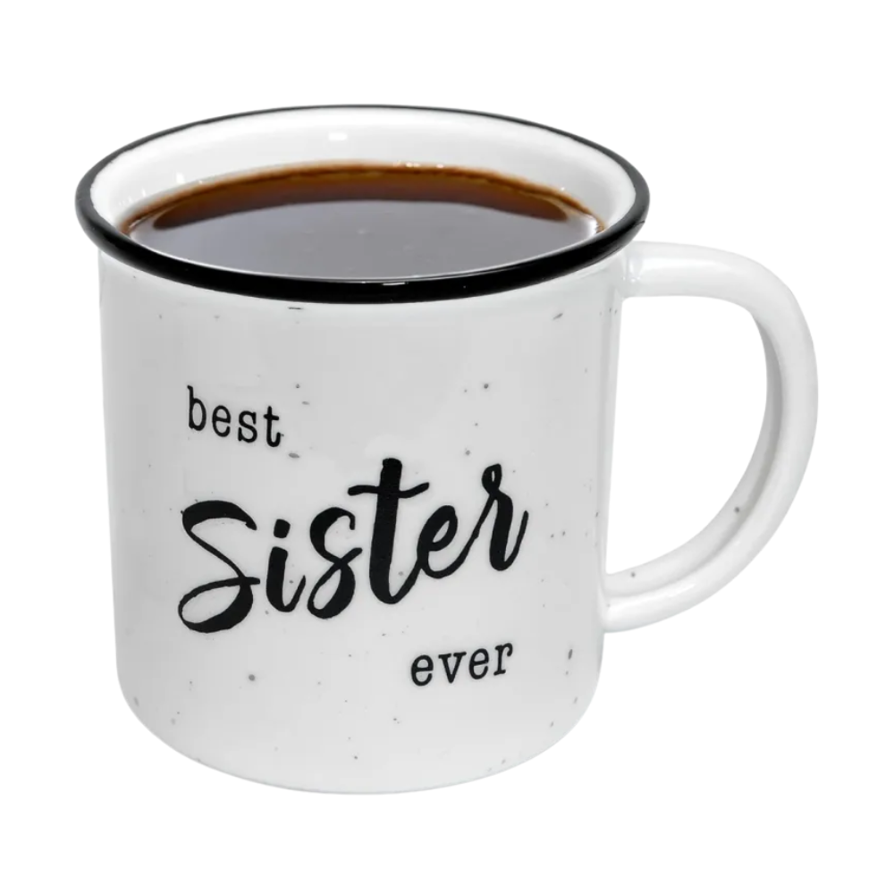 Reusable Sister Appreciation Quote Print 11oz Ceramic Coffee Mug