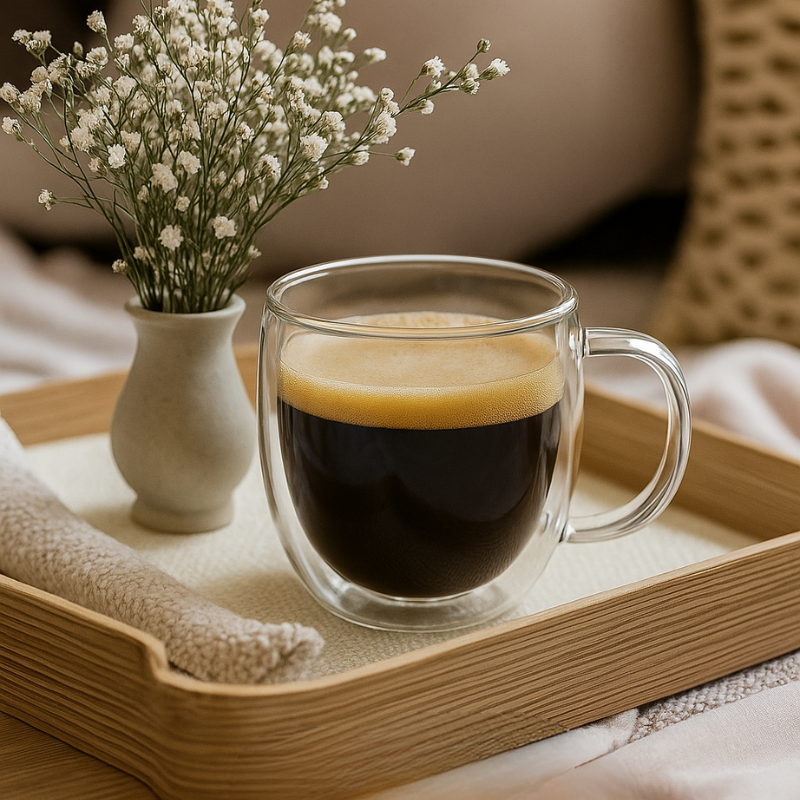 Double Wall Espresso Cups For Coffee-Mineral Mug