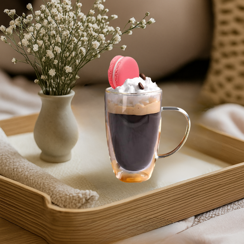 Double Wall Espresso Cups For Coffee-Mineral Mug