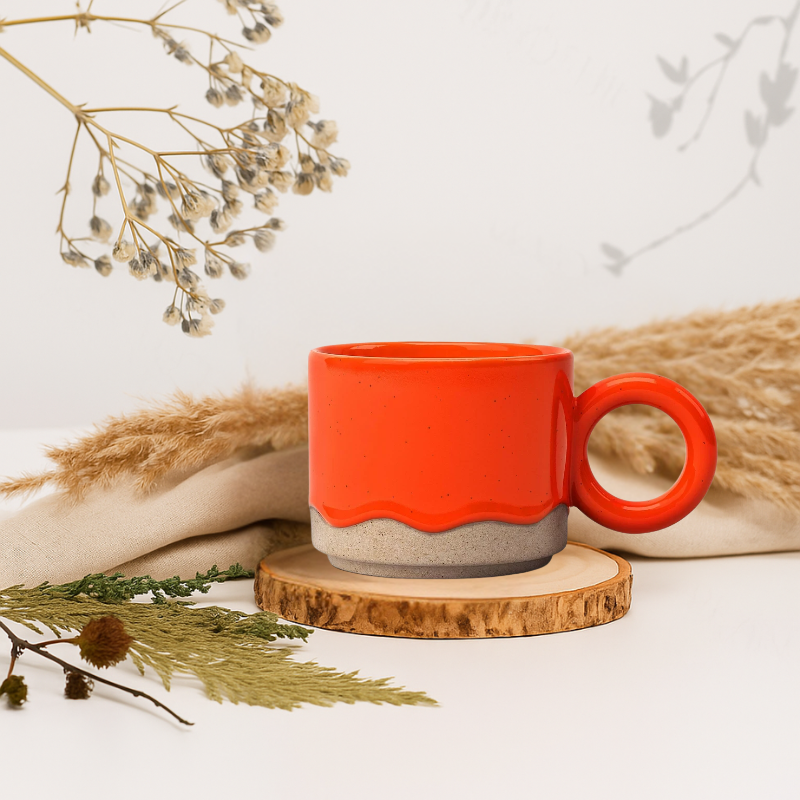 16 fl oz Stoneware Drippy Glass Mug - Room Essentials-Mineral Mug