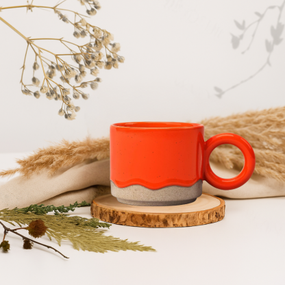 16 fl oz Stoneware Drippy Glass Mug - Room Essentials-Mineral Mug