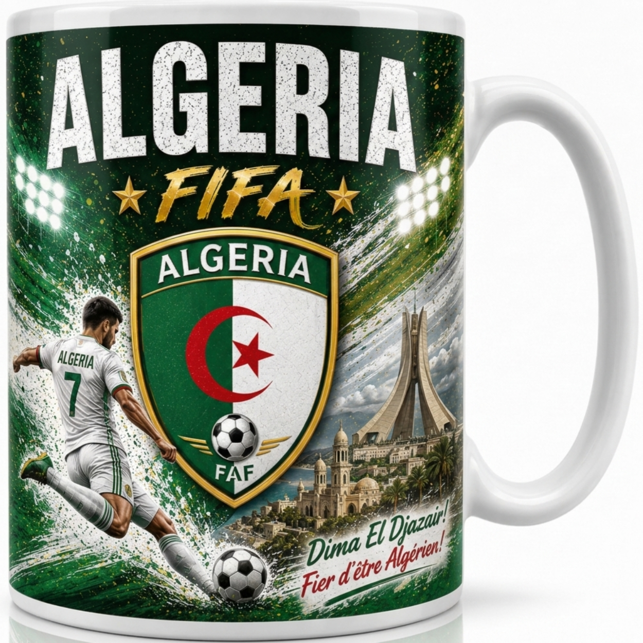FIFA 2026 Algeria Football All Over Print Mug