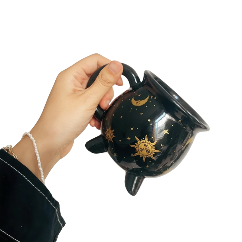 Ceramic Cauldron Design Coffee Mug