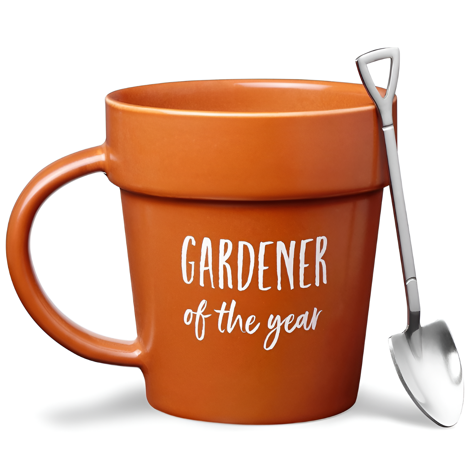 Gardener Coffee Mug Gift Funny Plant Pot Mug with Shovel Spoon Cool Coffee M