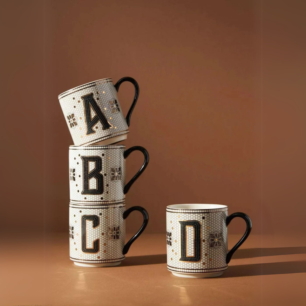 Personalized Alphabet Monogram Mug-Mineral Mug