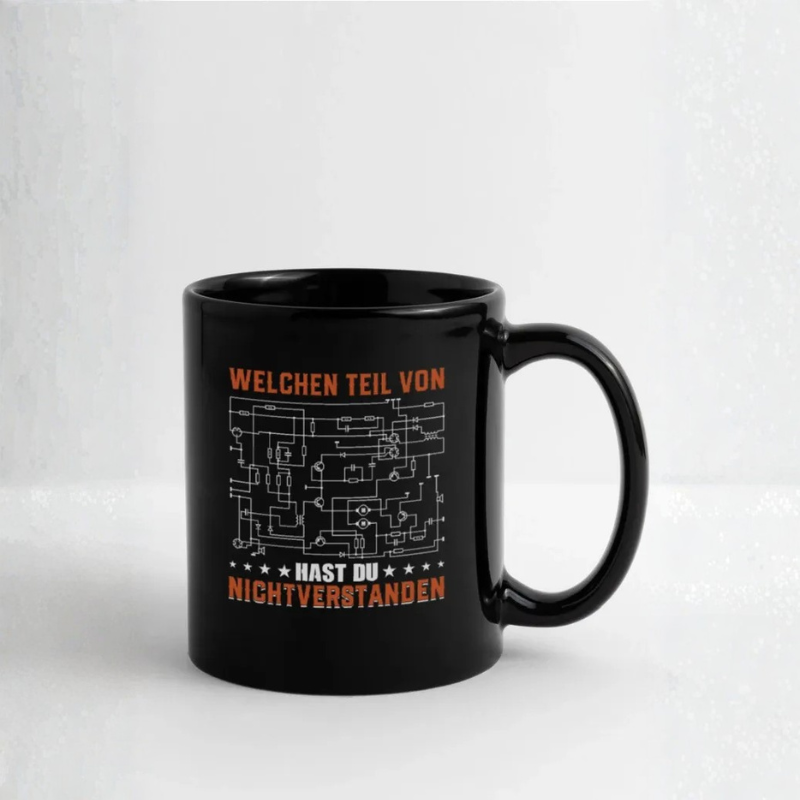 Electrician, electronics technician, tradesman gift on mug, solid color