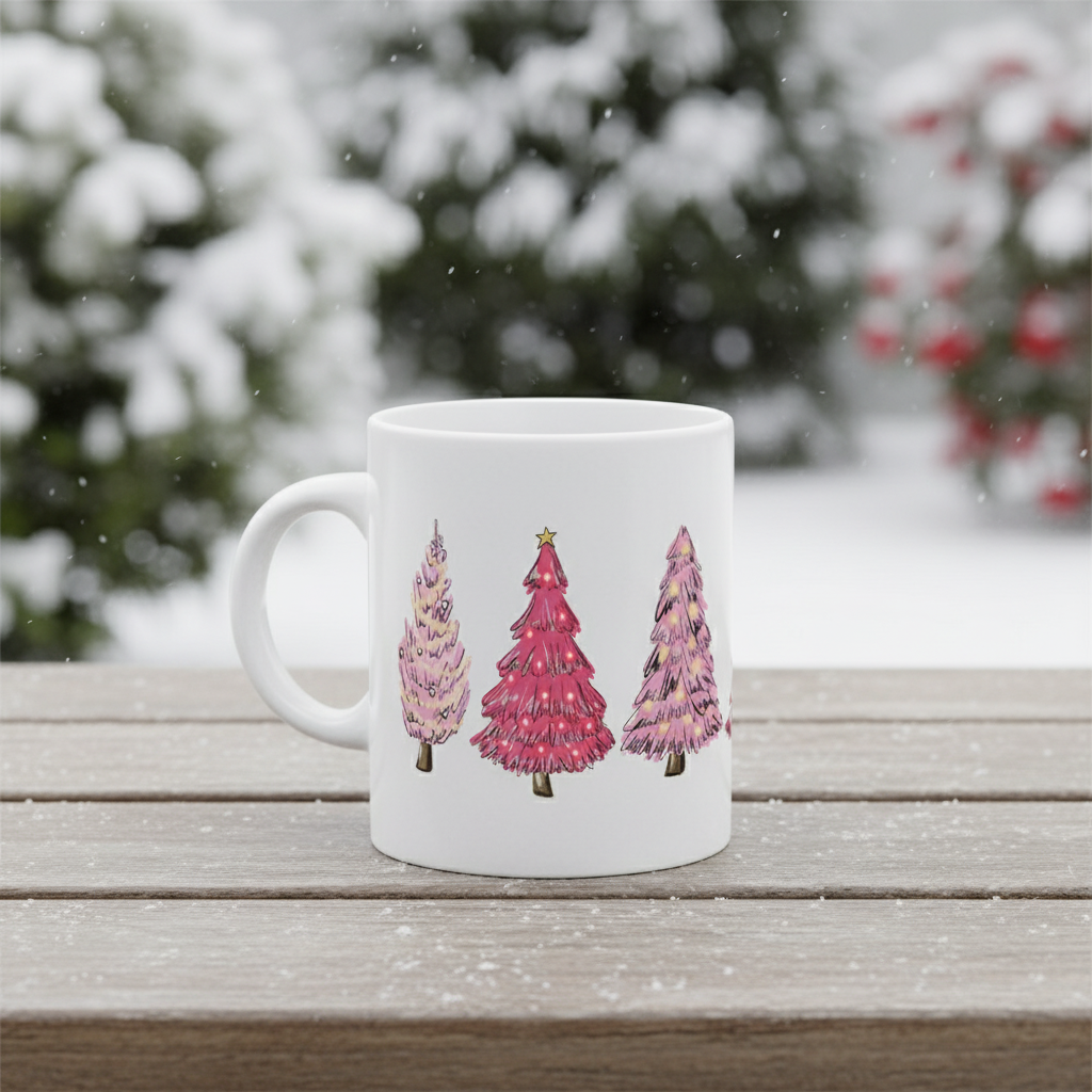 Vintage Holiday Santa Ceramic Coffee Mug